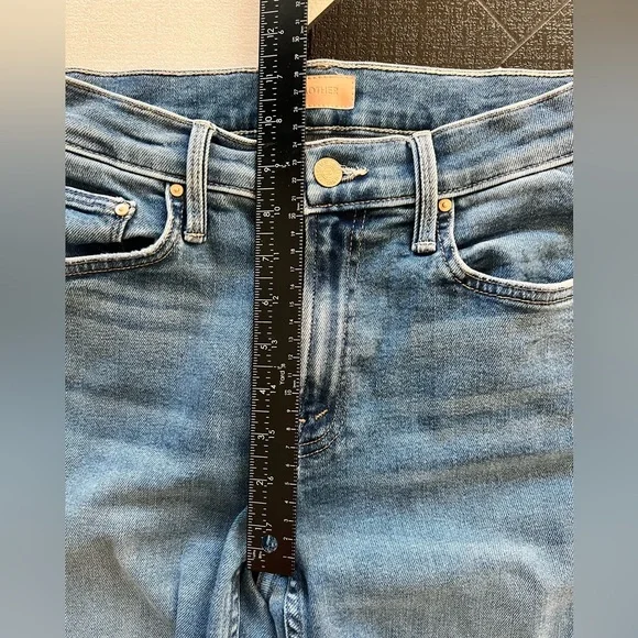 MOTHER Mid Rise Rider Flood Fray - Picture 4 of 10